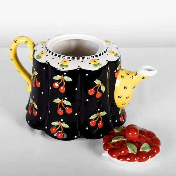 Set of 5 Mary Engelbreit Collectible Tea Pots - Picture 4 of 15